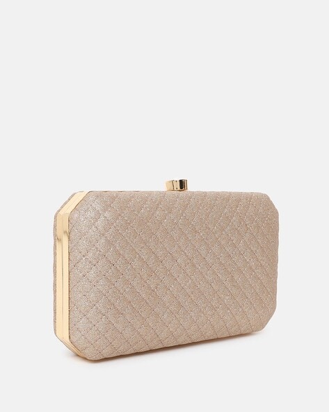 FABBHUE Embellished Minaudiere with Detachable Strap