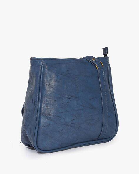 FABBHUE Textured Sling Bag with Zip Closure