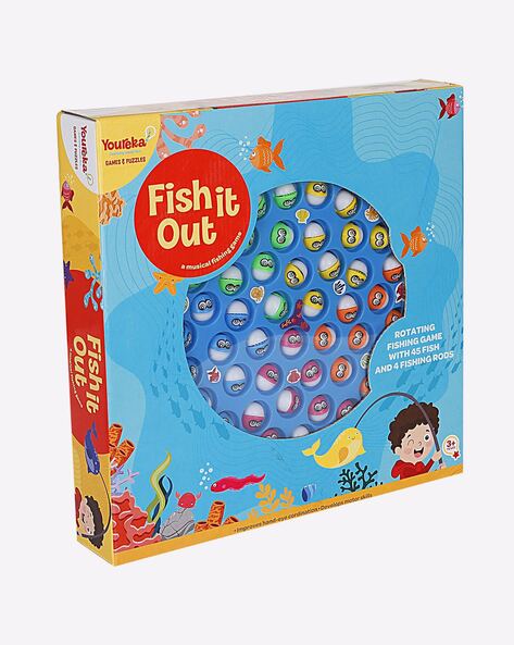 Fishing Game Toys 45 Fishes With 5 Fishing Rods Musical Fish