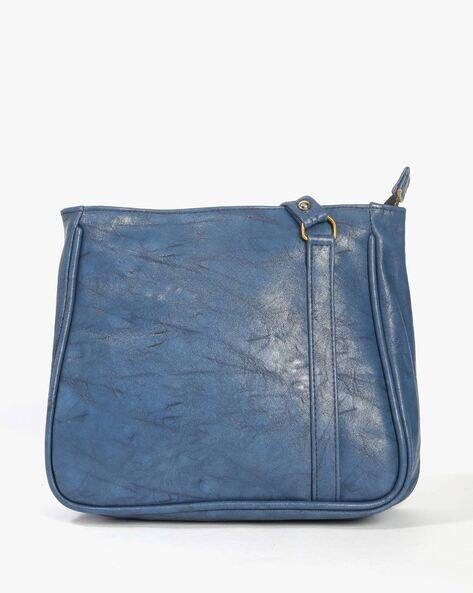 FABBHUE Textured Sling Bag with Zip Closure