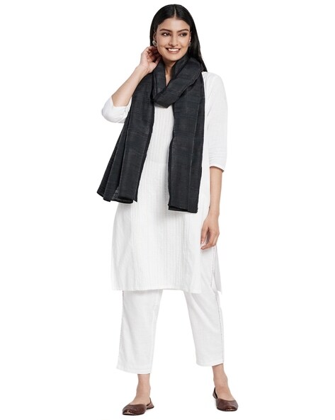 Solid Silk Stole Price in India