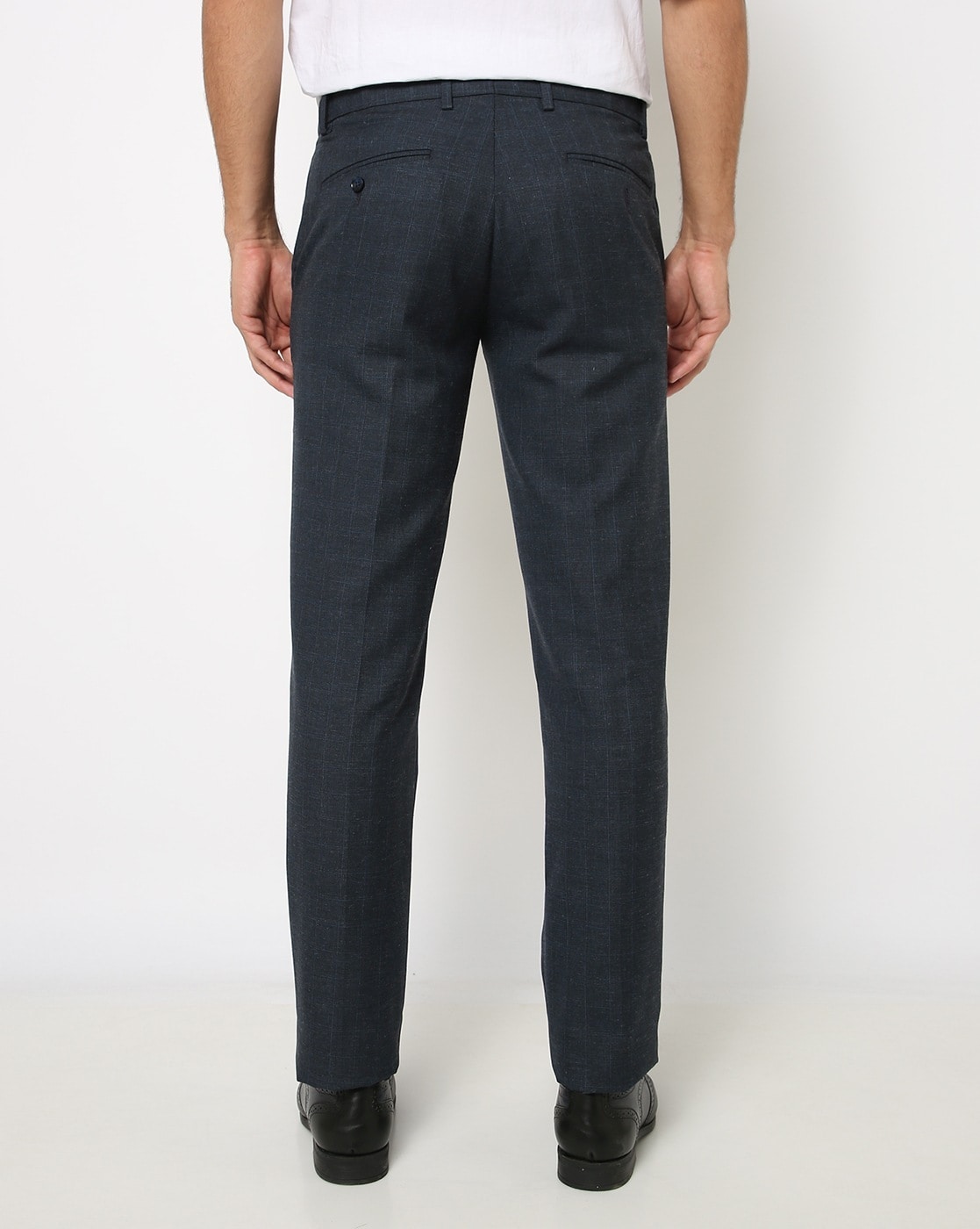 Grey Biella Trousers in Flannel