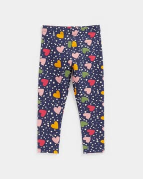mothercare Heart Print Leggings with Elasticated Waist-picture-45