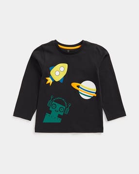 Graphic Print Crew-Neck T-shirt-image-20