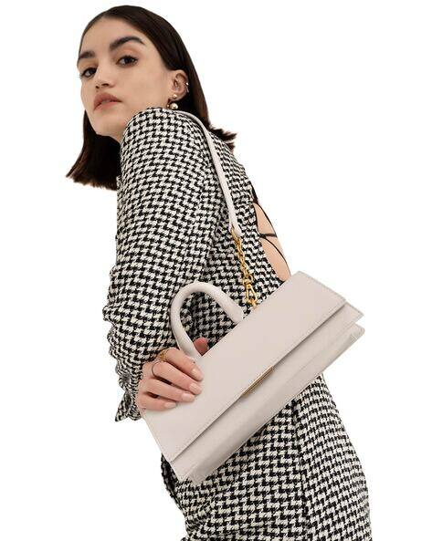 MIRAGGIO Solid Satchel Bag