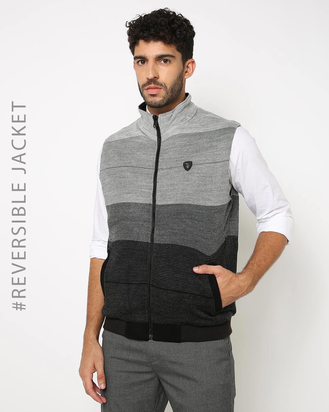 Buy Checked Reversible Zip-Front Jacket Online at Best Prices in India -  JioMart.