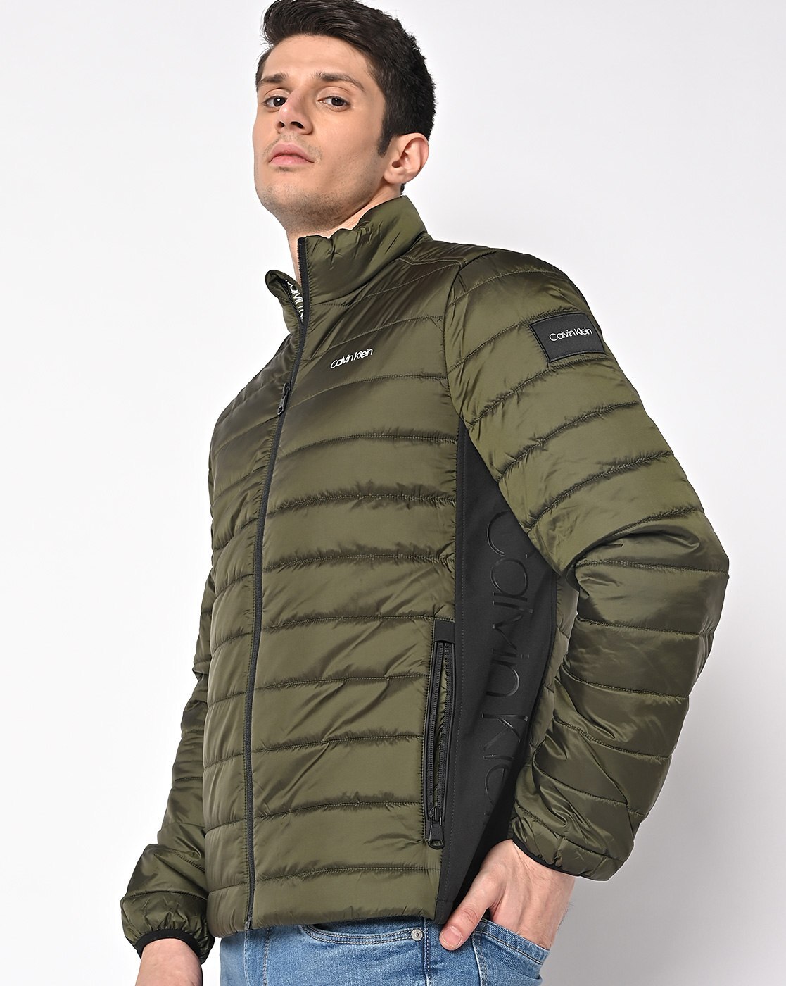 Calvin klein hotsell jacket green