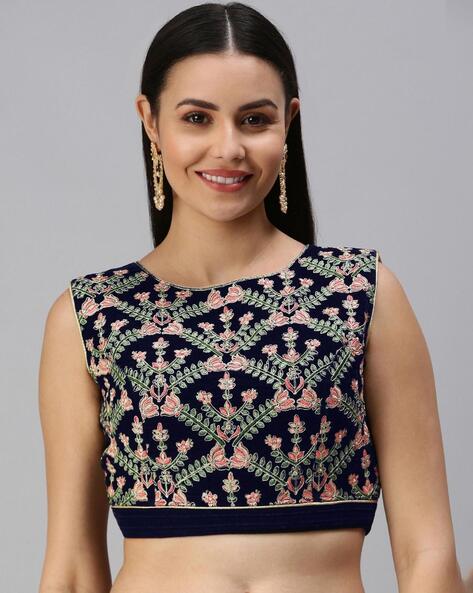 Lifted Embroidered Lehenga With Boat-Neck Blouse – Melange Singapore