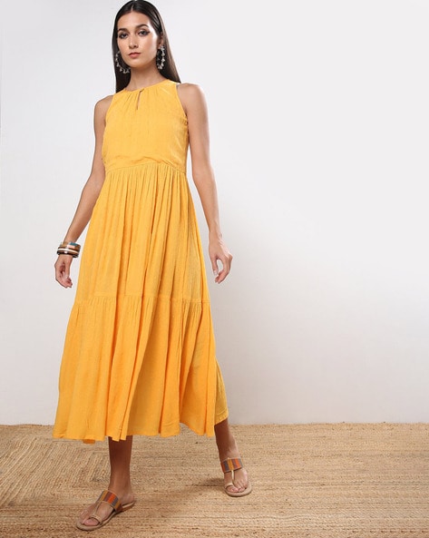 Glam Yellow Maxi Dress - Backless Maxi Dress - Mustard Dress - Lulus