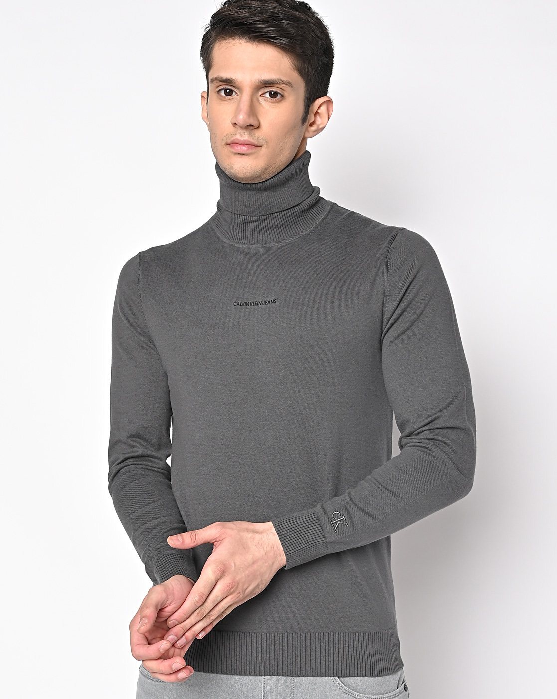 Buy Grey Sweaters & Cardigans for Men by Calvin Klein Jeans Online |  