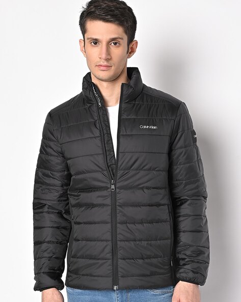 Calvin Klein Men's Faux Leather Classic Puffer Jacket - Macy's