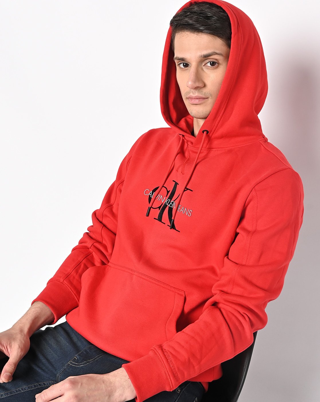 Buy Red Sweatshirt & Hoodies for Men by Calvin Klein Jeans Online