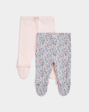 mothercare Pack of 2 Printed Leggings with Elasticated Waist-picture-18
