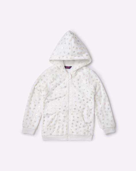 Girls white hoodie sale