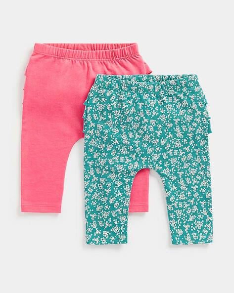 Buy Green & Pink Leggings for Infants by Mothercare Online