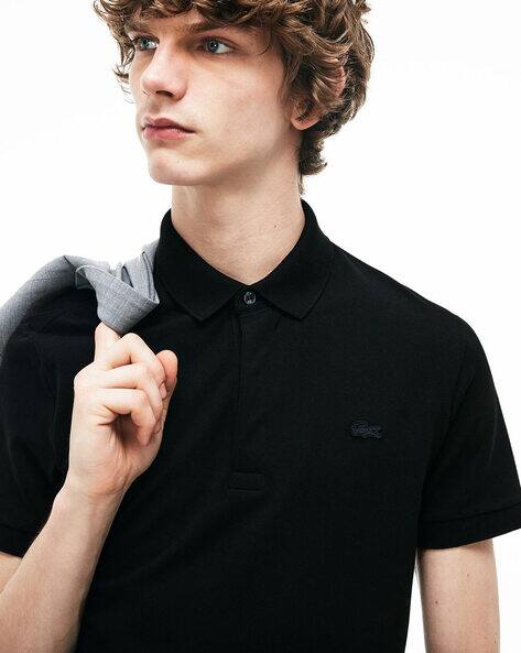 Buy Black Tshirts for Men by Lacoste 