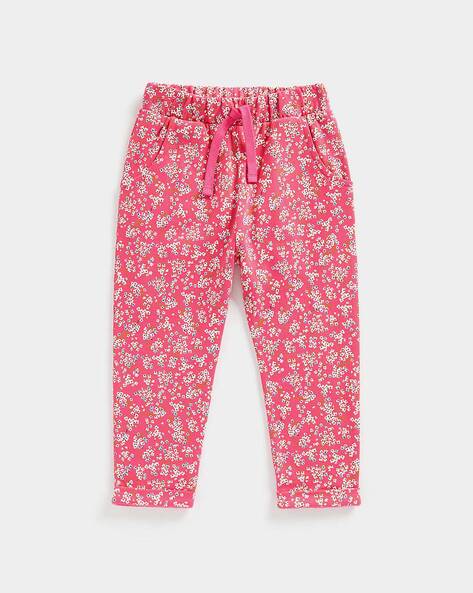 Girls Elastic Waist Pant Children Loose Floral Print Casual Sweatpants Cute  Kids Spring Summer Trousers Korean Baby Chiffon