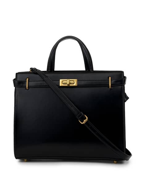 Solid Satchel Bag