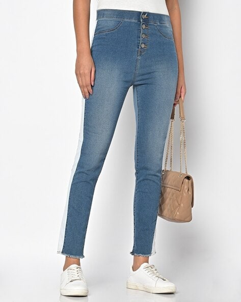 Spykar Lightly Washed Low-Rise Skinny Jeans