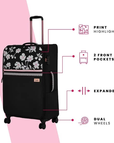 GENIE Floral Print Trolley