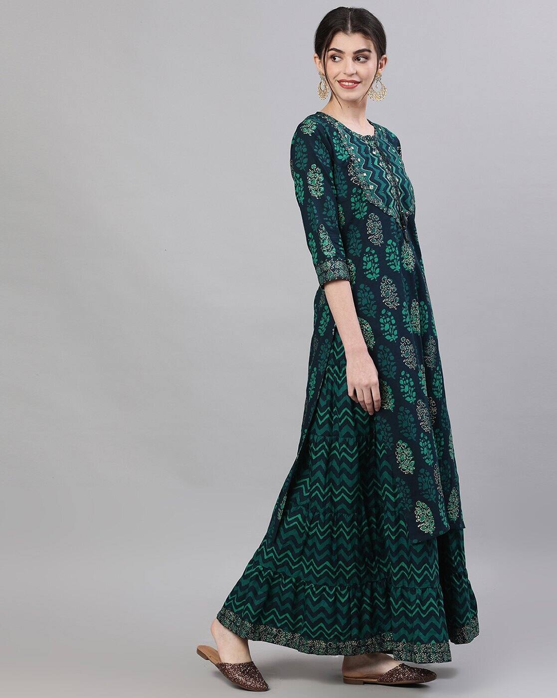 Buy Navy Blue Kurta Suit Sets for Women 