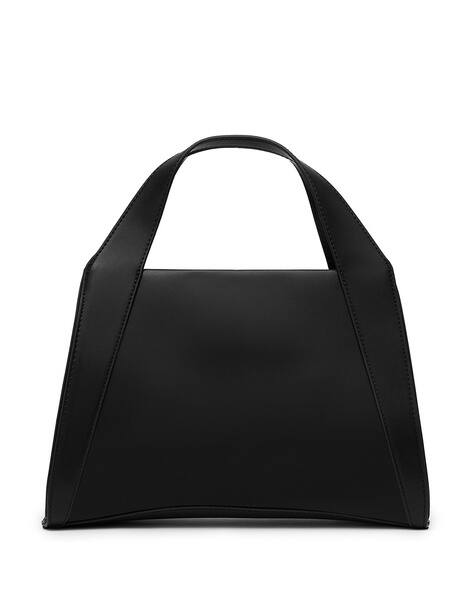 MIRAGGIO Solid Satchel with Detachable Strap