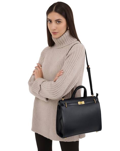 MIRAGGIO Solid Satchel Bag