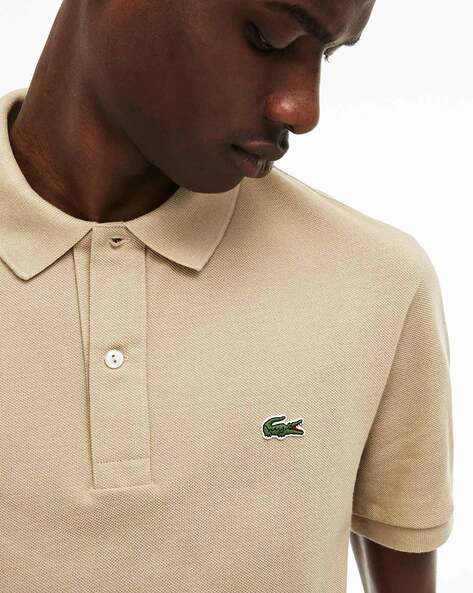 beige lacoste t shirt