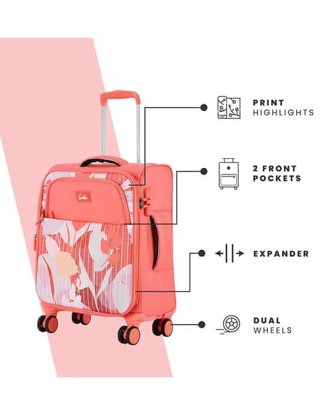 GENIE Floral Print Trolley