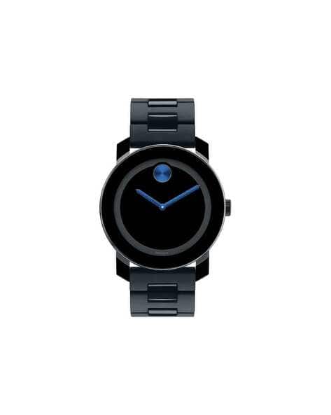 Buy Movado Analogue Watch with Chain Strap Black Color Men