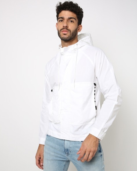 Duke Off White Color-Block Jacket