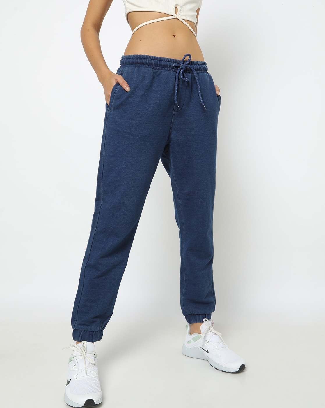 Regular Ladies Denim Cargo Joggers, Elastic and Cord, Ultra Low Rise at Rs  150/piece in New Delhi