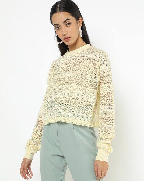 Lace Loose Fit Pullover view 2