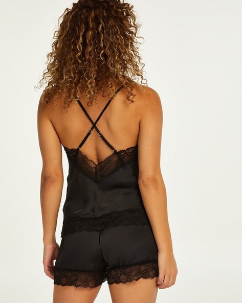 Lace Camisole with Strappy Sleeves