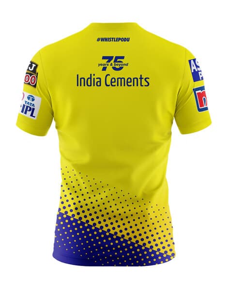 Csk Official Chennai Super Kings Jersey 2021 Buy Online Csk 2021