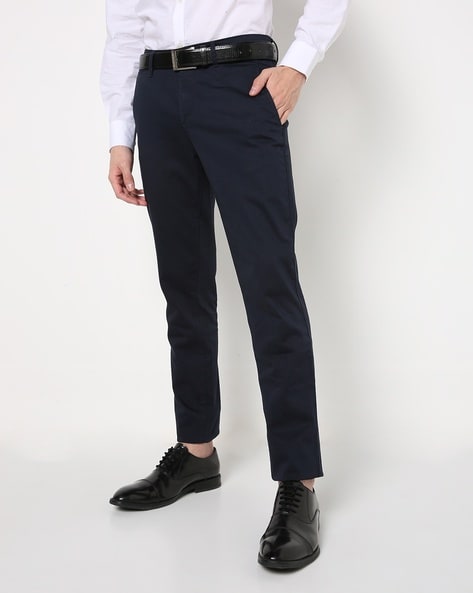 Buy John Players Men Grey Slim Fit Solid Formal Trousers on Myntra   PaisaWapascom