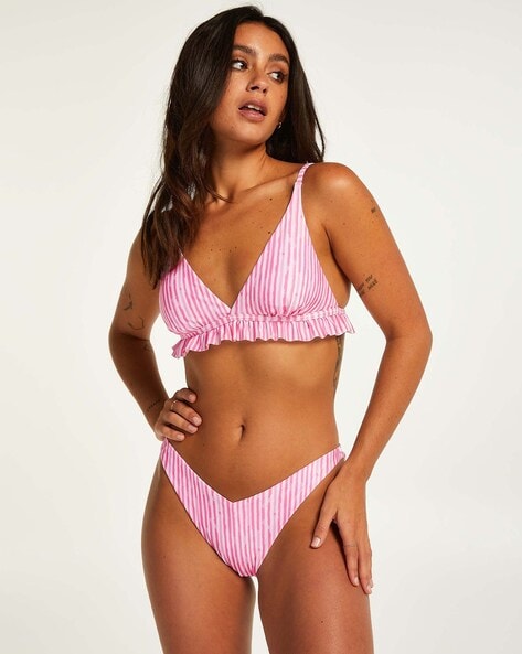 Lucky Brand All the Frills Triangle Bikini Top & All the Frills