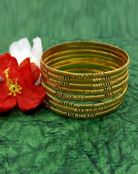 Plain gold plated hot sale bangles online