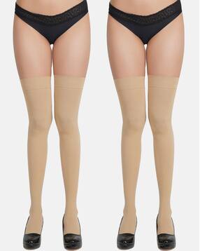 Solid Knee High Stockings-image-29