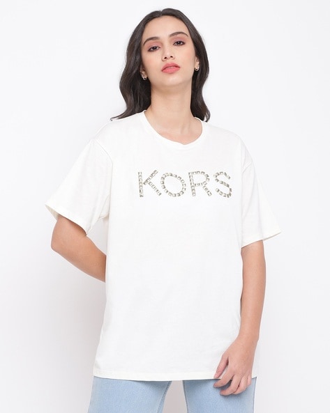 Michael kors studded hot sale t shirt