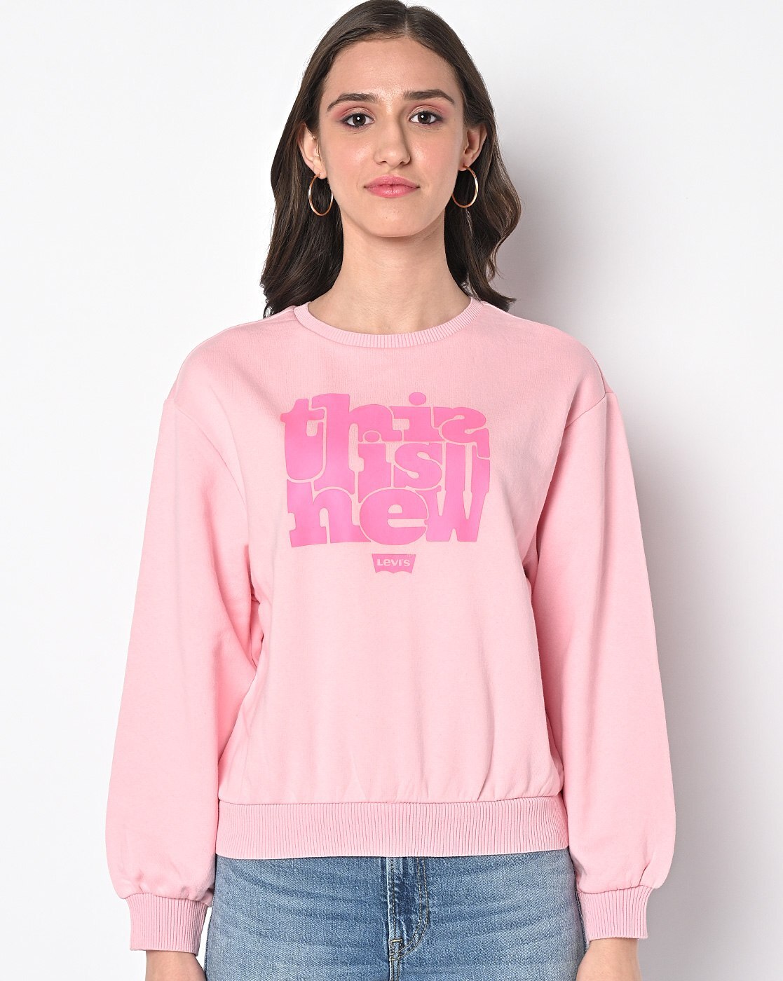Buy Pink Sweatshirt & Hoodies for Women by LEVIS Online 
