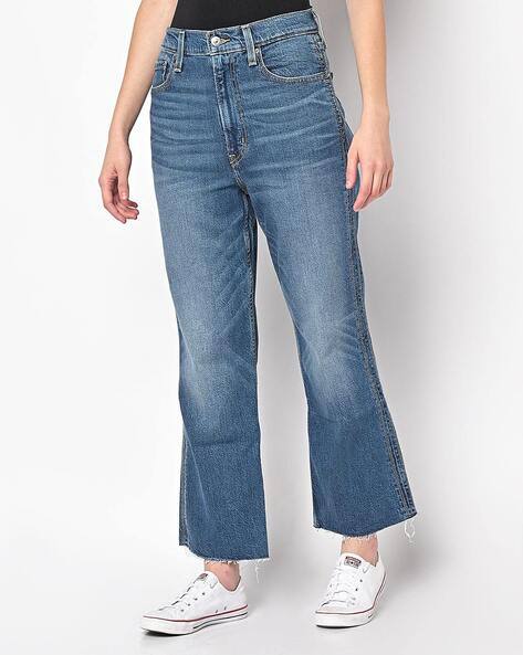 Lightly Washed Bootcut Jeans