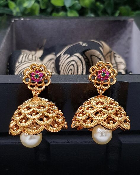 Gold earrings in small, simple lightweight designs