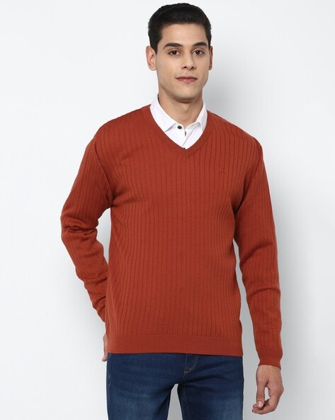 Buy Maroon Sweaters Cardigans for Men by ALLEN SOLLY Online