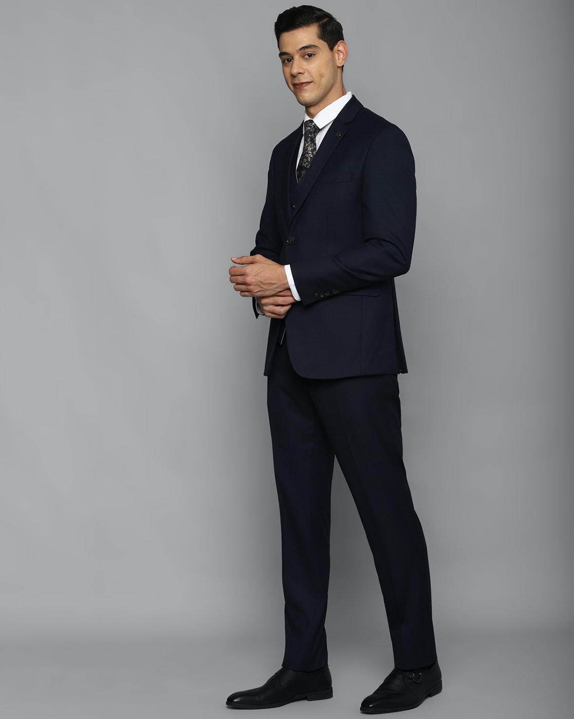 Buy Navy 3P-Suit Sets for Men by ALLEN SOLLY Online 