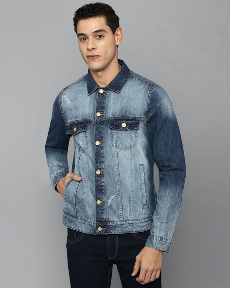 Allen solly denim jacket best sale