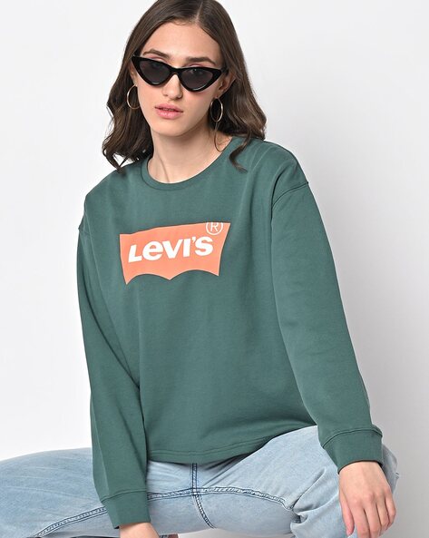 Buy Green Sweatshirt & Hoodies for Women by LEVIS Online 