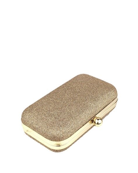 Embellished Clutch with Chain Strap