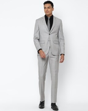 Occasions  Light Grey Texture Slim Fit Trousers  Suit Direct