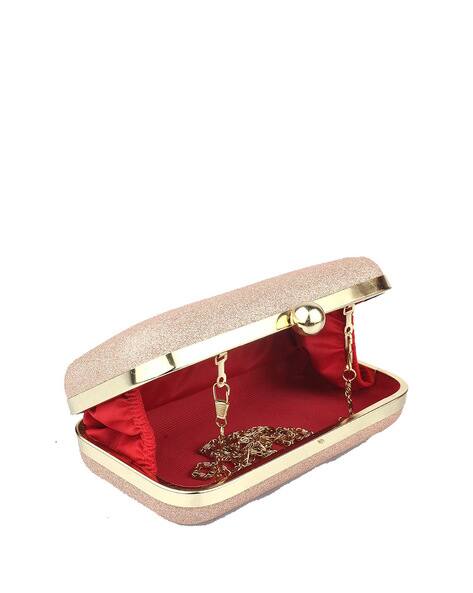 STYLE 98 Embellished Clutch with Chain Strap